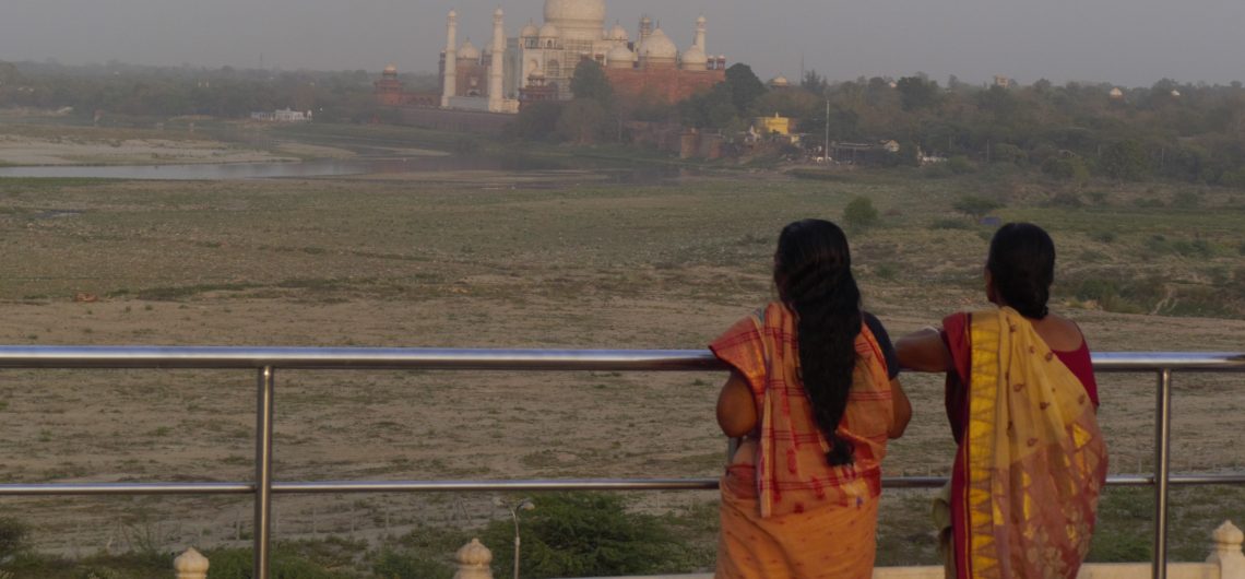 Toller Blick in Agra Fort Blick auf das Taj Mahal,