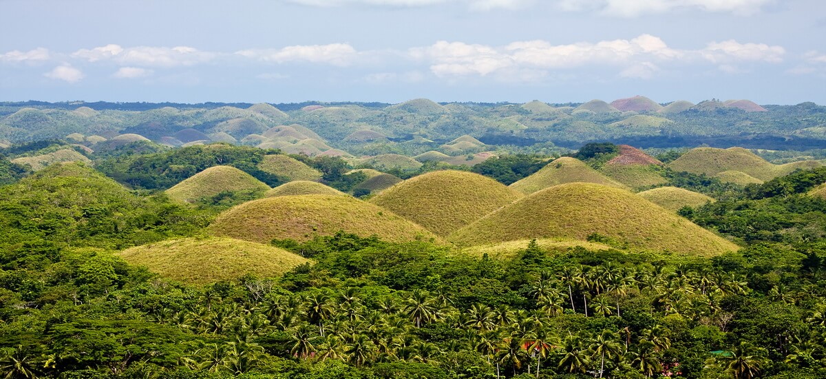 Die Hügel von Bohol auf den Philippinen
