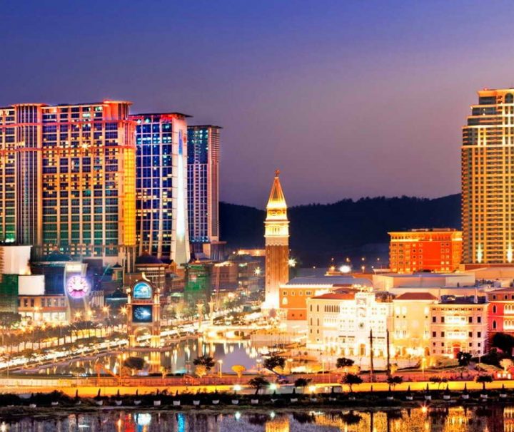 Mit „Cotai Strip“ wird in Macau das gesamte Areal der Hotelkasinos bezeichnet.