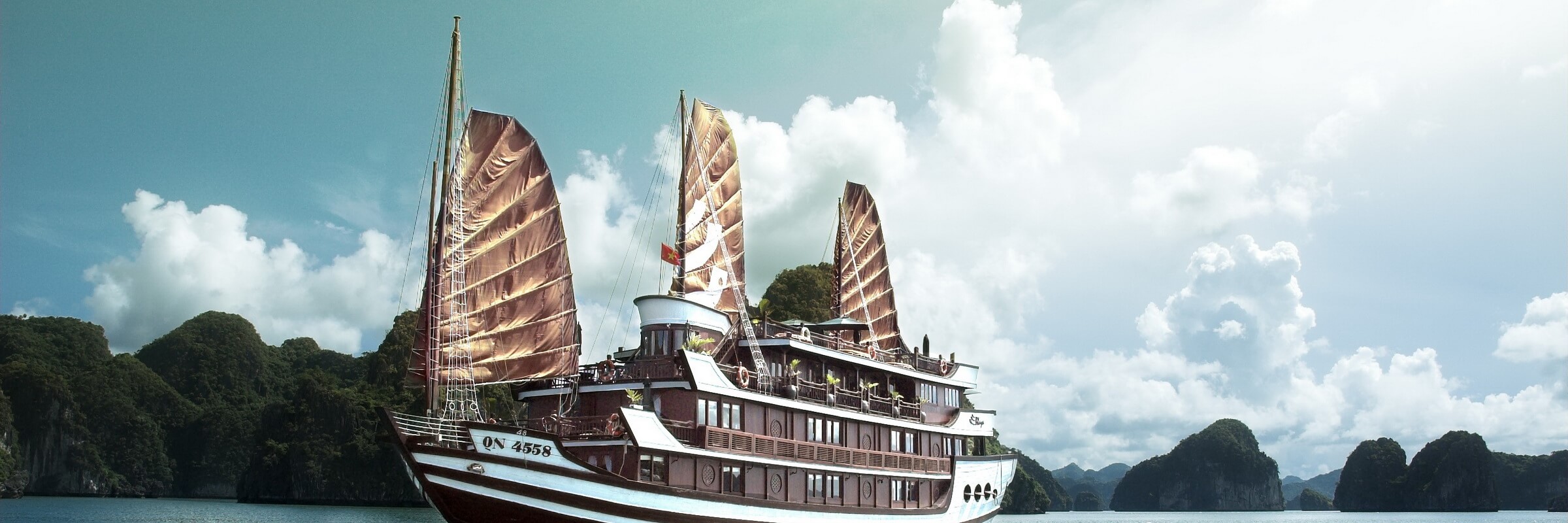 Die Bhaya Cruise in der Halong Bucht, Vietnam