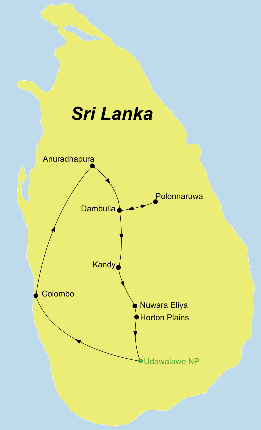 Die Rundreise Perle im indischen Ozean führt von Colombo nach Anuradhapura über Polonnaruwa und Kandy zum Udawalawe Nationalpark