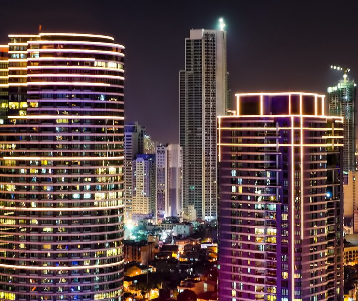 Die Metropole Makati in der Hauptstadtregion Metro Manila ist das Wirtschafts- und Finanzzentrum der Philippinen.