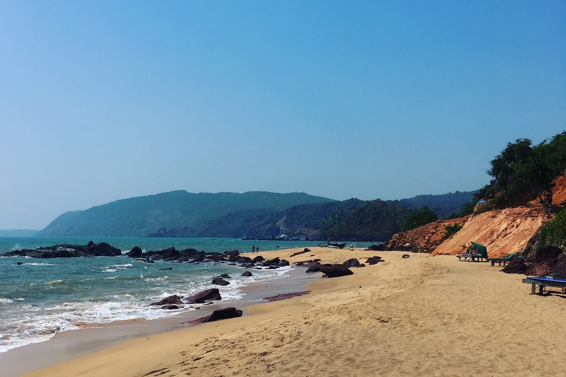 Einsamer Strand in Goa, Kohla Beach