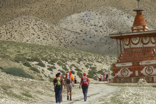 Mit seinem faszinierenden Landschaftsbild und seiner buddhistischen Kulturlandschaft ist das ehemalige Königreich Mustang ein beliebtes Ziel für Trekkingreisen.