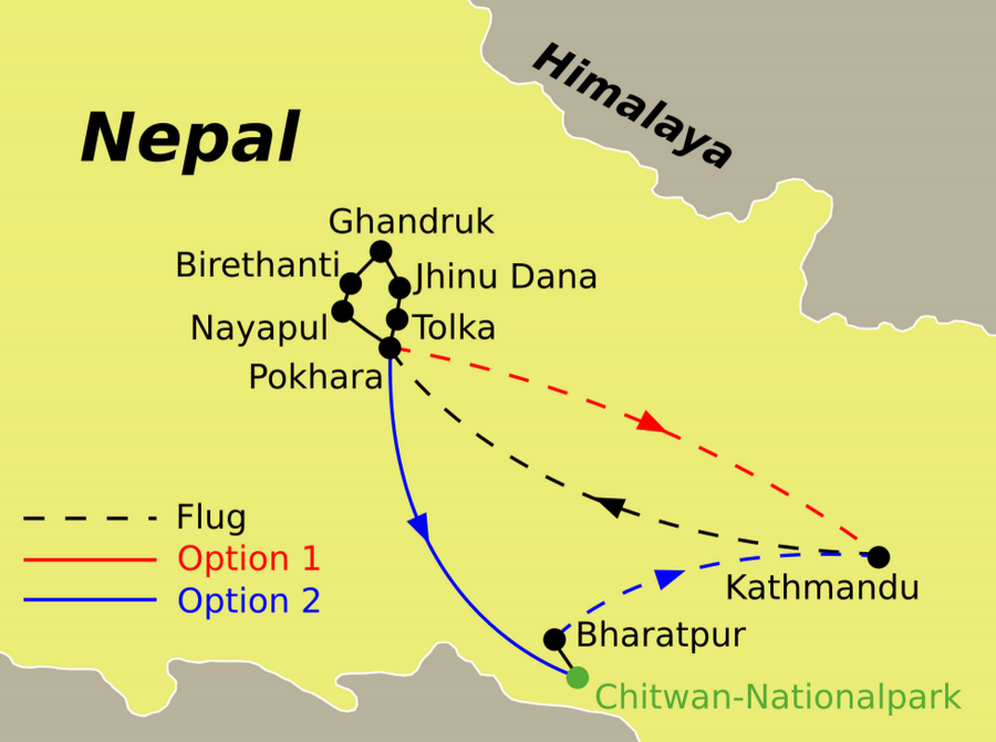 Nepal Trekkingreise Ghandruk Trek