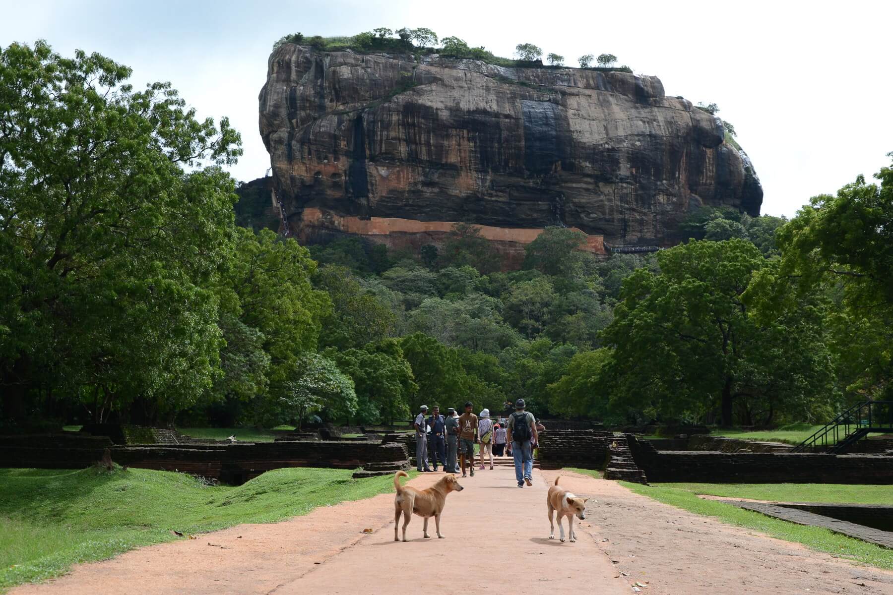 Am Fuße des Sigiriya Rock