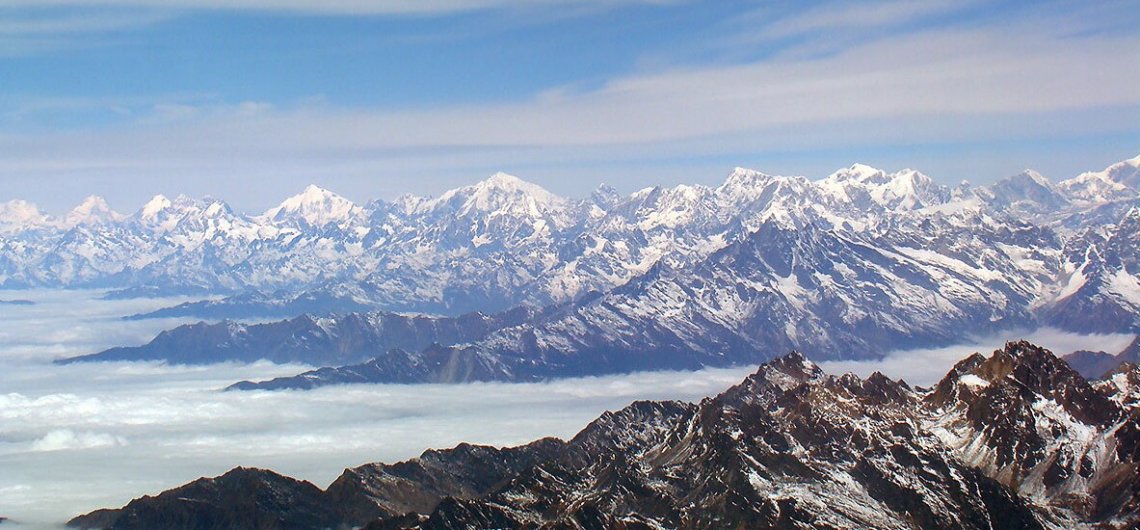 Ein Anblick den es zu bewahren gilt, die Himalaya Bergkette in Nepal