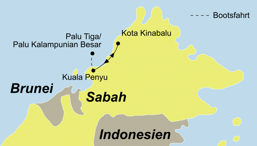 Die Survivor Insel Pulau Tiga Reise bringt Ihnen die Inseln des Bundesstaates Sabah in Malaysia näher