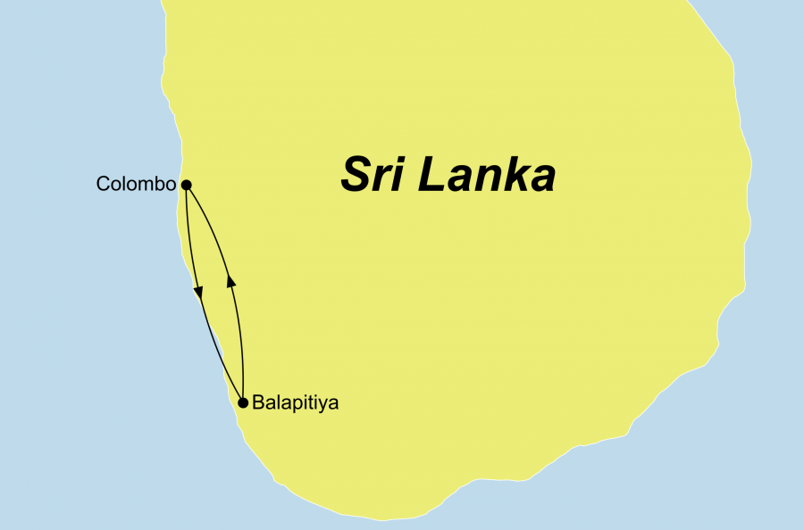 Ihre Wellness und Entspannung Reise auf Sri Lanka führt Sie nach Balapitiya