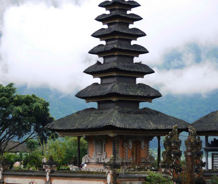 Ulunb Danu Tempel auf Bali in Indonesien