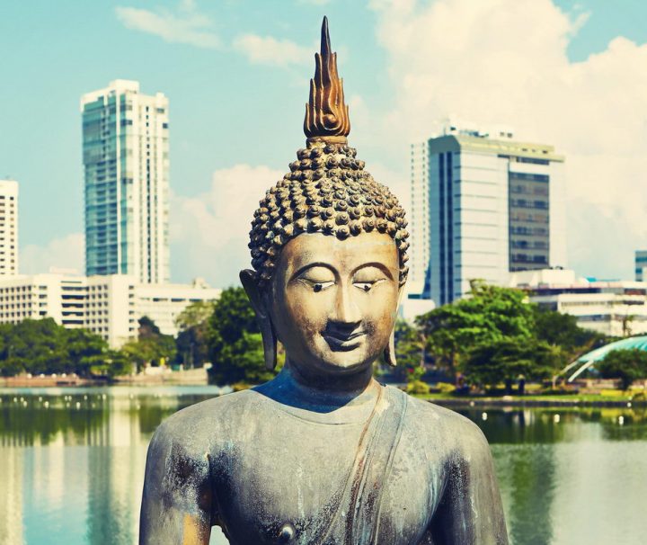 Der Beira Lake liegt im Zentrum der Stadt Colombo.