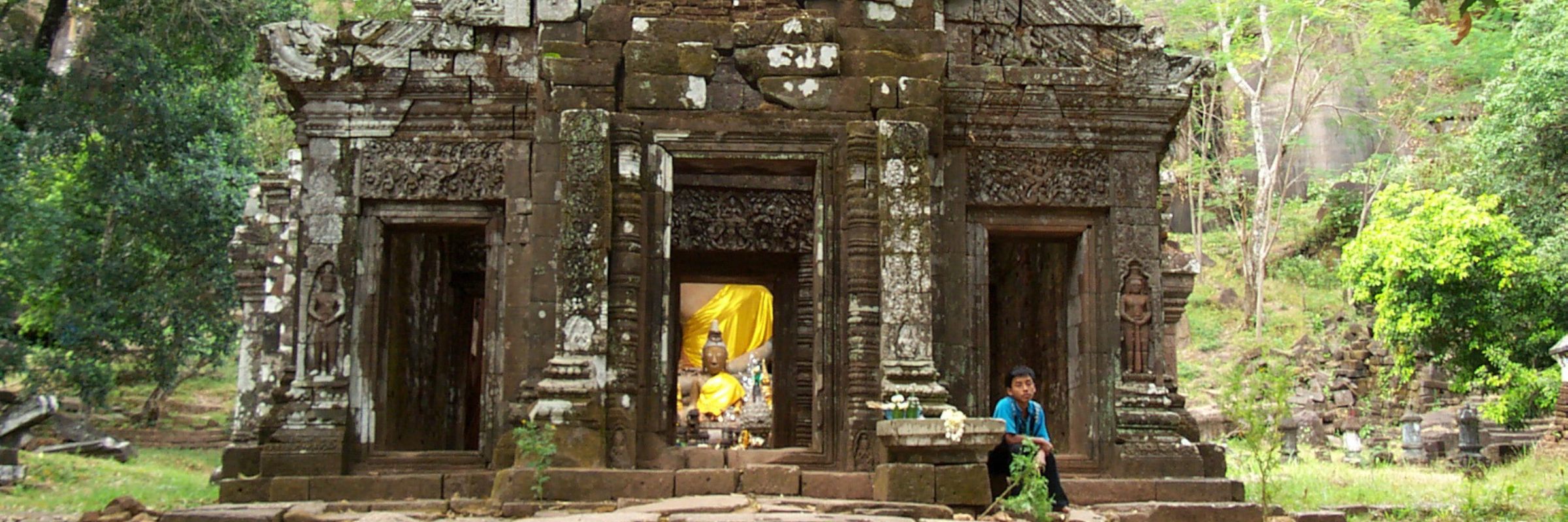 Der Tempel Wat Phou ist das bedeutendste Relikt der Khmer in Laos und zählt zum UNESCO Weltkulturerbe